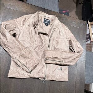 Vince Camuto Light Brown Leather Jacket